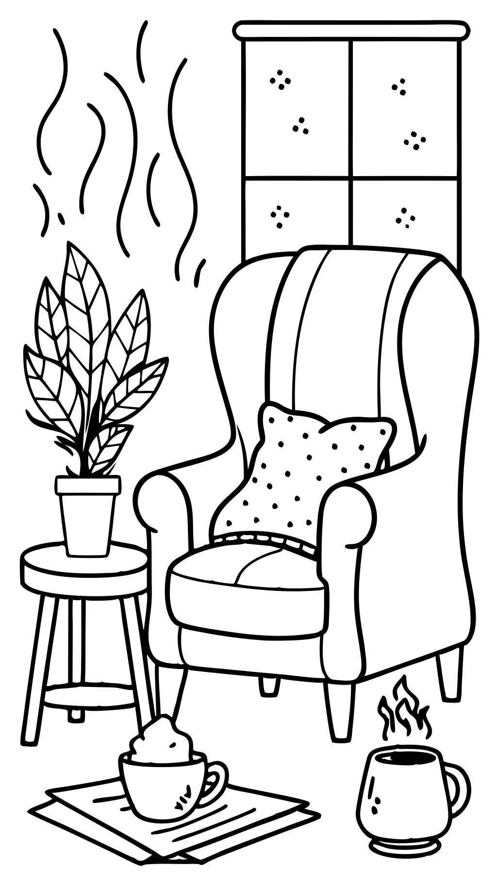 cozy coloring page